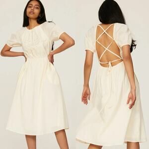 Pamela Love Midi Dress Womens Small Boho Chic Cottagecore Romantic Coquette